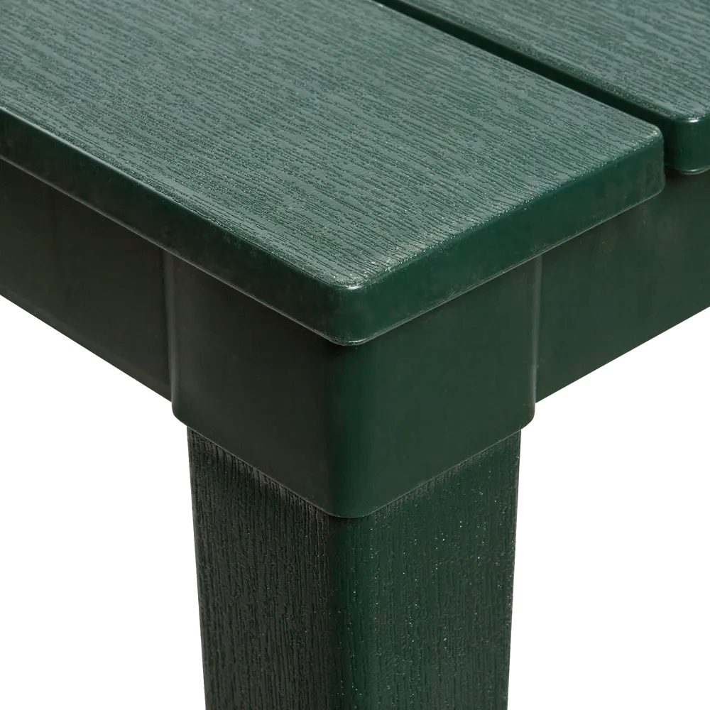 Стол садовый квадратный «Прованс», 83х83х82 см, цвет тёмно-зелёный ЭЛЛАСТИК-ПЛАСТ STLM-2027199 - Вид №2