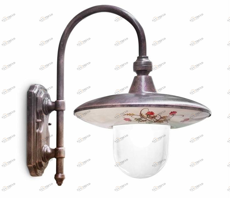 FERROLUCE Настенный керамический светильник для улицы Latina A671