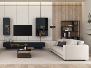 Деревянный шкаф для телевизора