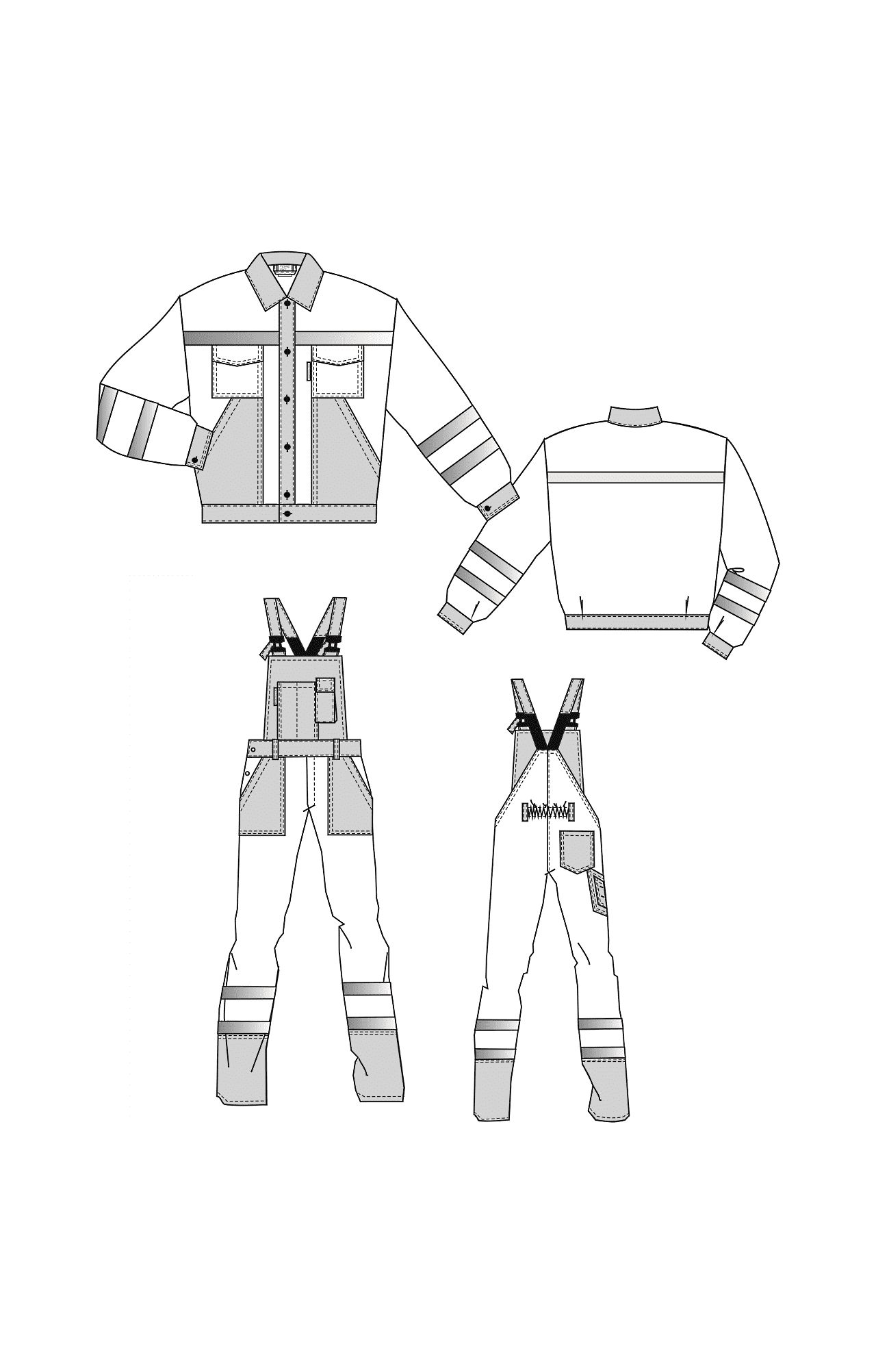 65936 Костюм "Магистраль" с СВП  Летняя спецодежда  размер 44-46/158-164  - Вид №7