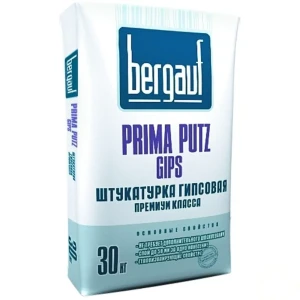 Штукатурка гипсовая Bergauf Prima Putz Gips, 30 кг 12780630 STLM-2206935