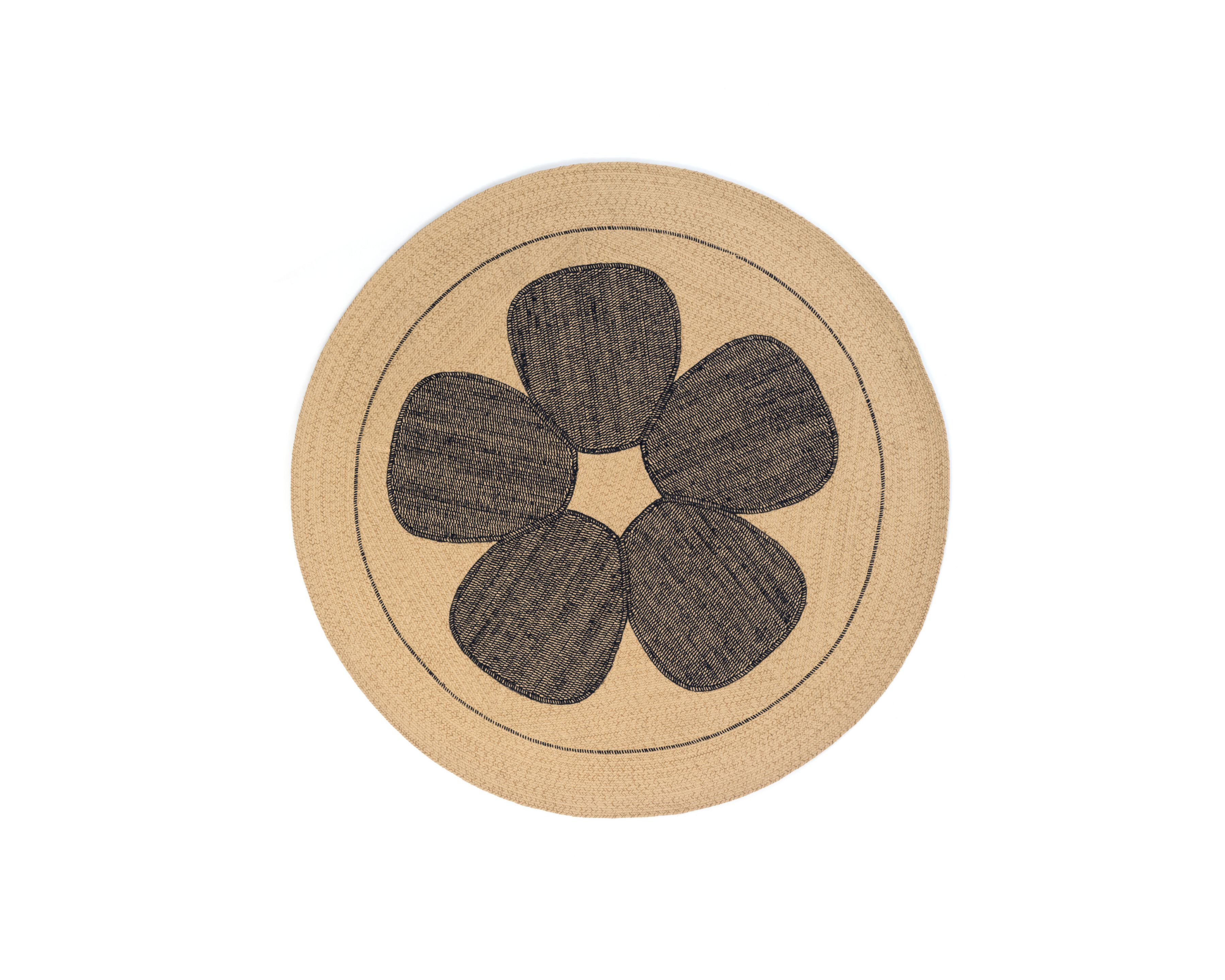 Круглый коврик ручной работы из ПЭТ для улицы Élitis AMAPOLA ARCH-00116319 - Вид №1