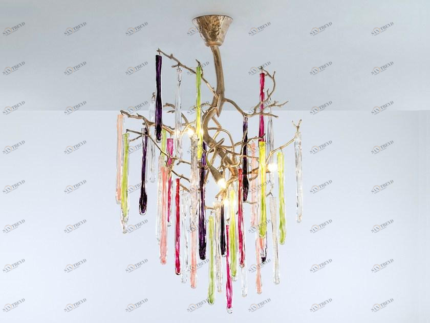 Serip Бронзовый потолочный светильник ручной работы Glamour Pl319/7