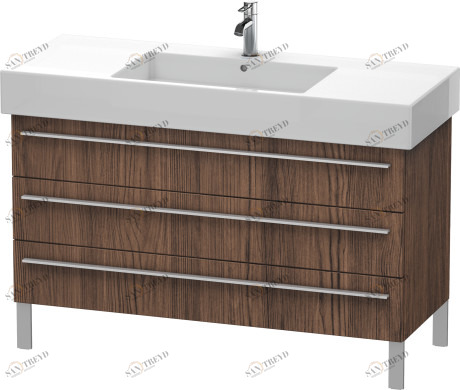 XL655502121 Тумбочка напольная X-Large #XL6555 1200 x 470 мм Орех темный декор Duravit