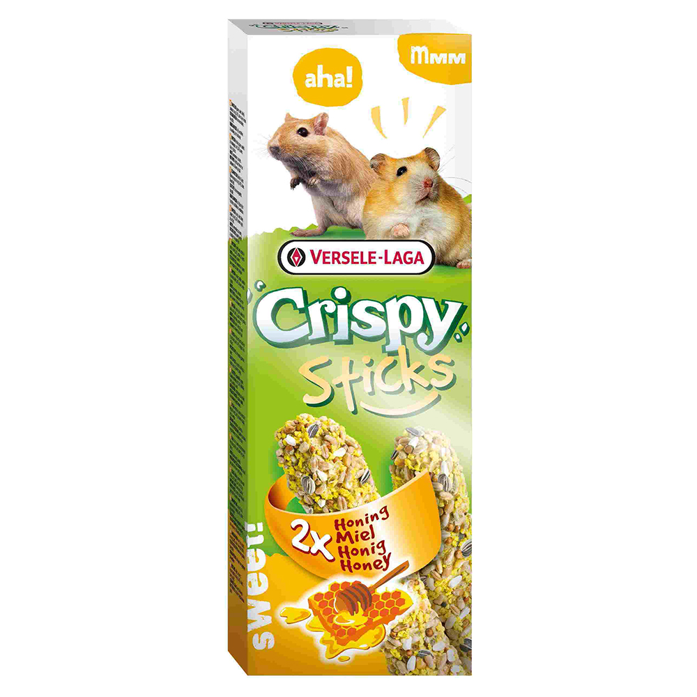 ПР0033927 Лакомство для грызунов Crispy палочки для хомяков и песчанок с медом 2х55г VERSELE-LAGA 