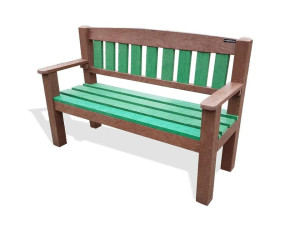 Скамейка Strongplast со спинкой