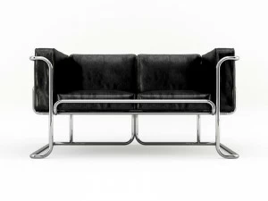 Prieto Studio Кожаный диван с алюминиевой конструкцией Lotus Lot002
