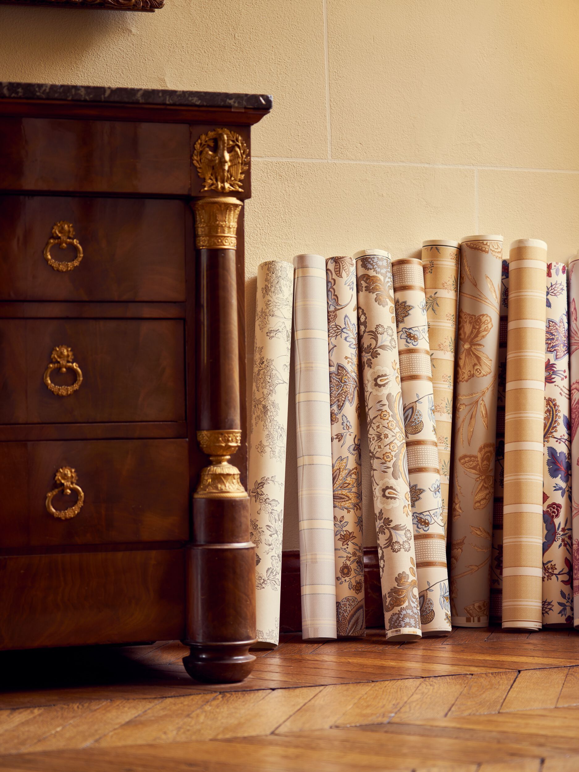 Льняная ткань для штор LELIEVRE Quenin-Belle Époque ARCH-00027639 - Вид №12