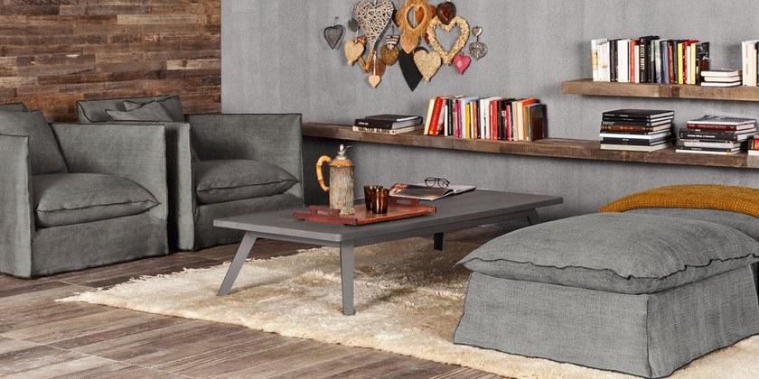 Gervasoni Низкий прямоугольный журнальный столик Gray sun-id-1372816 - Вид №4