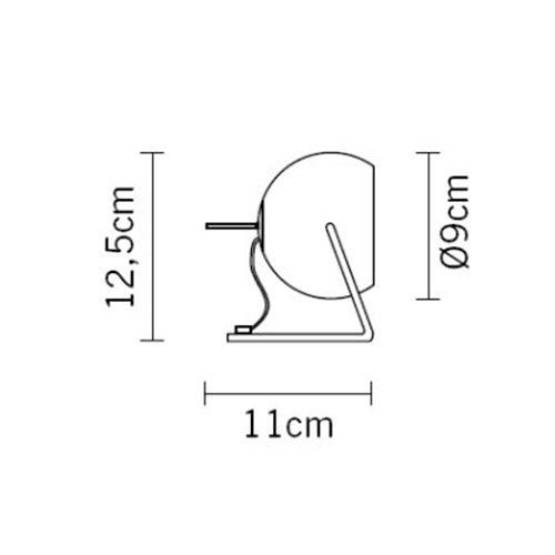 Настольная лампа D57B0515 от Fabbian FABBIAN ИНТЕРЬЕРНЫЕ 244457 Прозрачный;хром  - Вид №3