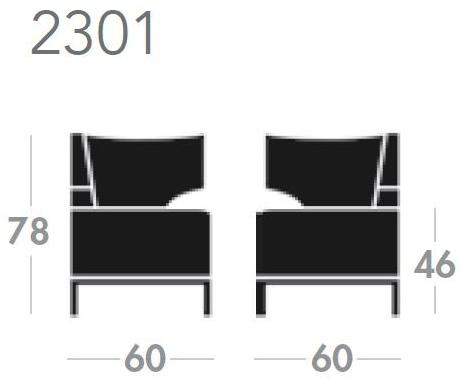 Sedex Барный диван из мягкой ткани Dexter sun-id-1351317 - Вид №3