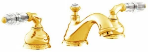 Bronces Mestre Смеситель для мойки на 3 отверстия с кристаллами swarovski® Austral