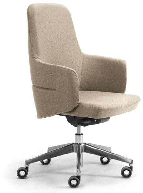 Leyform Регулируемое по высоте кресло для руководителя из шерсти с подлокотниками Opera 2920 - Вид №1