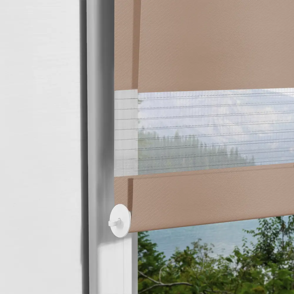 Рулонная штора KREAFORTA Moskva день-ночь 80×160 см с регулировкой света 89408497 STLM-1582152 - Вид №4