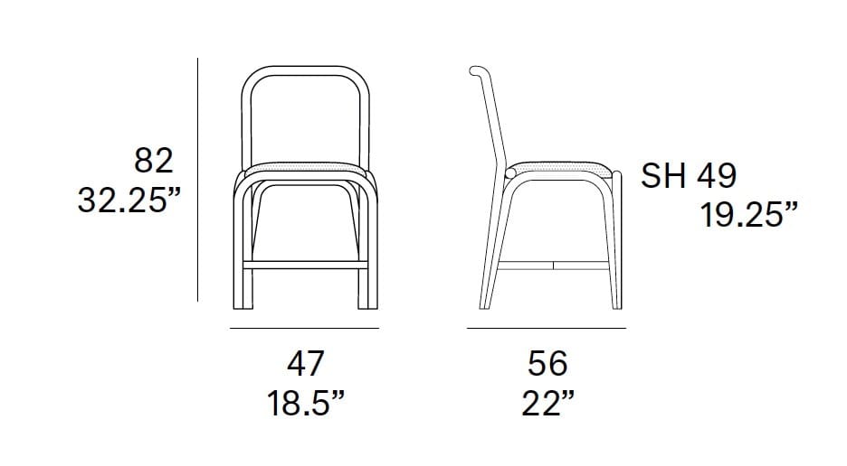 Стул из ротанга с мягким сиденьем EXPORMIM Fontal ARCH-00070256 - Вид №3