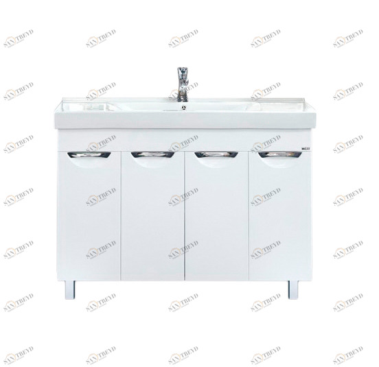 Тумба София-120 прямая белая эмаль с раков. MISTY-120 2312196