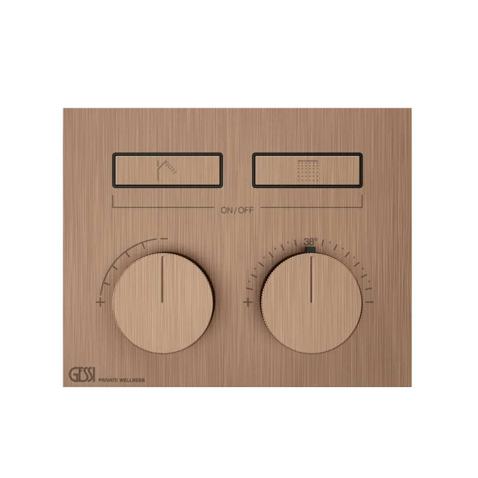 Смеситель для душа 63004 708 Gessi Hi-fi МЕДНЫЙ МАТОВЫЙ PVD 63004708