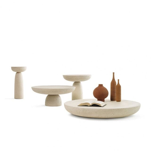 Бетонный низкий круглый журнальный столик In Stock Mogg ARCH-00045315 - Вид №3