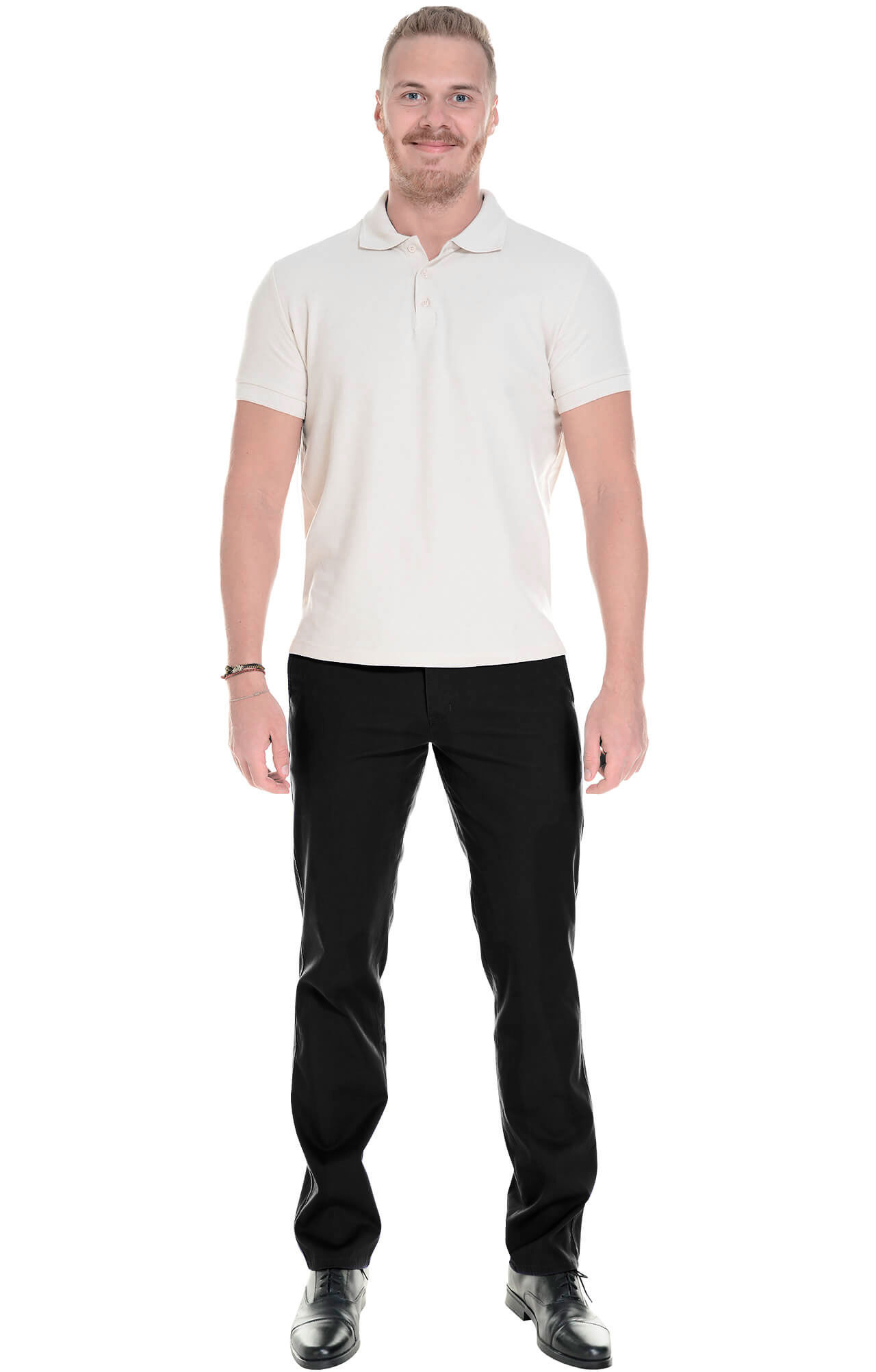 68219 Брюки  мужские black (черные) El-Risto  Одежда для салонов красоты  размер 52/182-188  - Вид №2