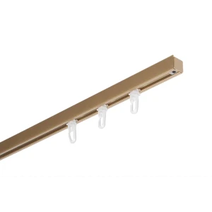Карниз однорядный Арт-декор Atlant Mini 280 см алюминий цвет золото