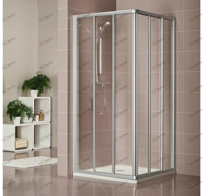 Duka Хрустальная душевая кабина с раздвижной дверцей Quadra – con profili verticali e orizzontali A-ce3