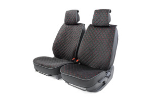 16521428 Каркас накидки на переднее сиденье 2 шт., алькантара CUS-2012 BK/RD CarPerformance