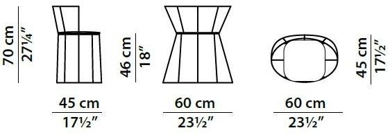 BAXTER Железный стул с подлокотниками Gibellina sun-id-1502226 - Вид №4