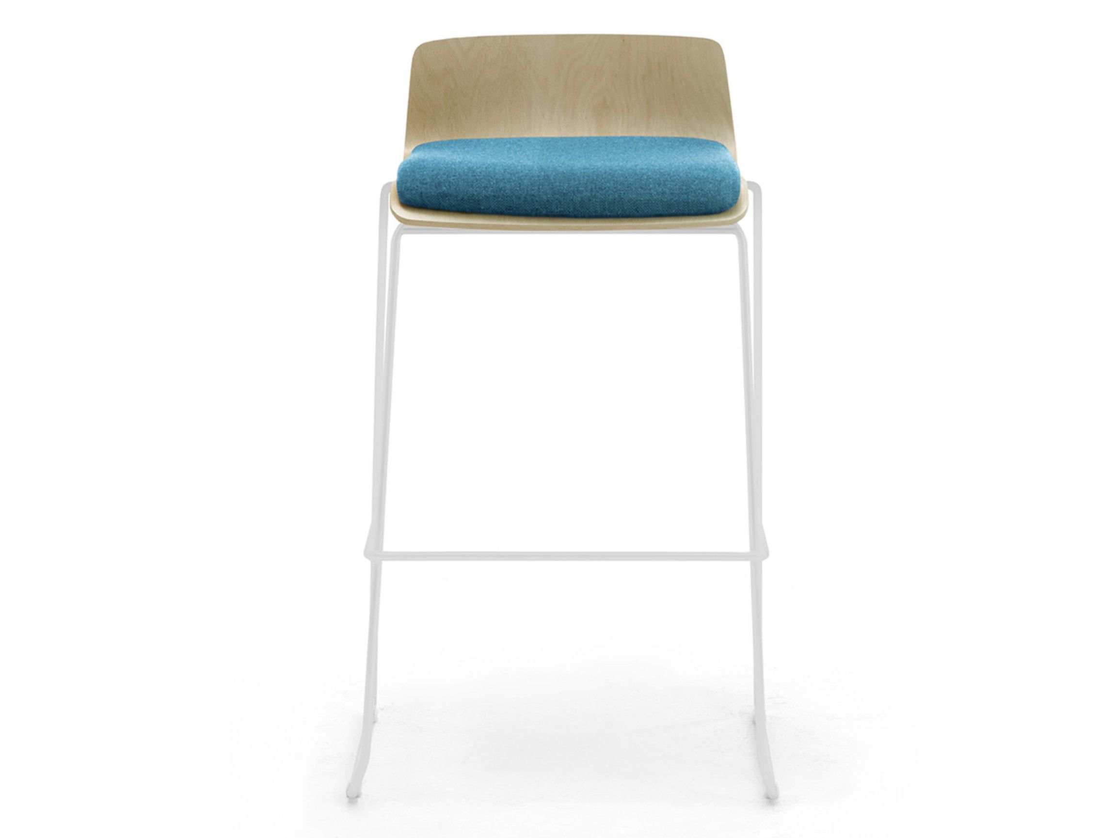 Штабелируемый высокий стул из многослойной стали и стали Leyform Zerosedici ARCH-00116448 - Вид №1