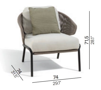 Веревочный садовый стул MANUTTI Radoc ARCH-00084391 - Вид №8