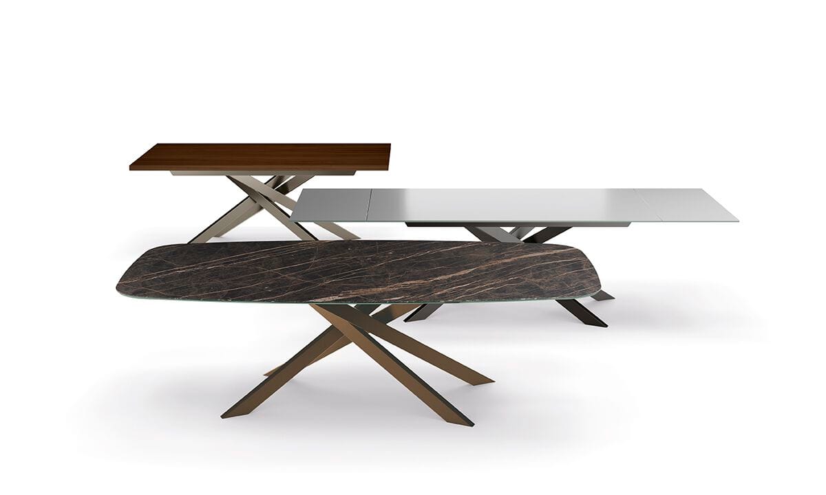 Стеклянный выдвижной прямоугольный стол Febal Casa BLISS ARCH-00088758 - Вид №2