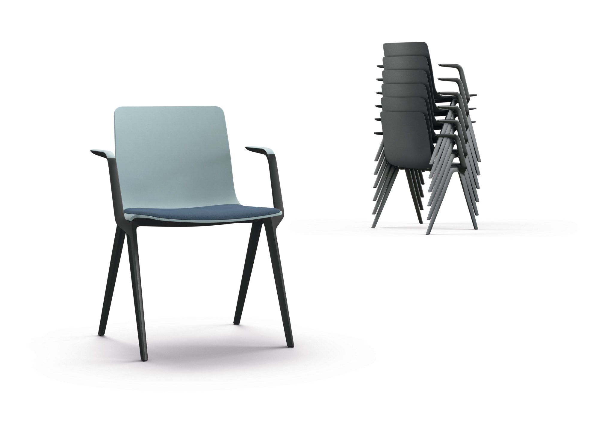 Пластиковый стул с подлокотниками Brunner A-Family ARCH-00096592 - Вид №5