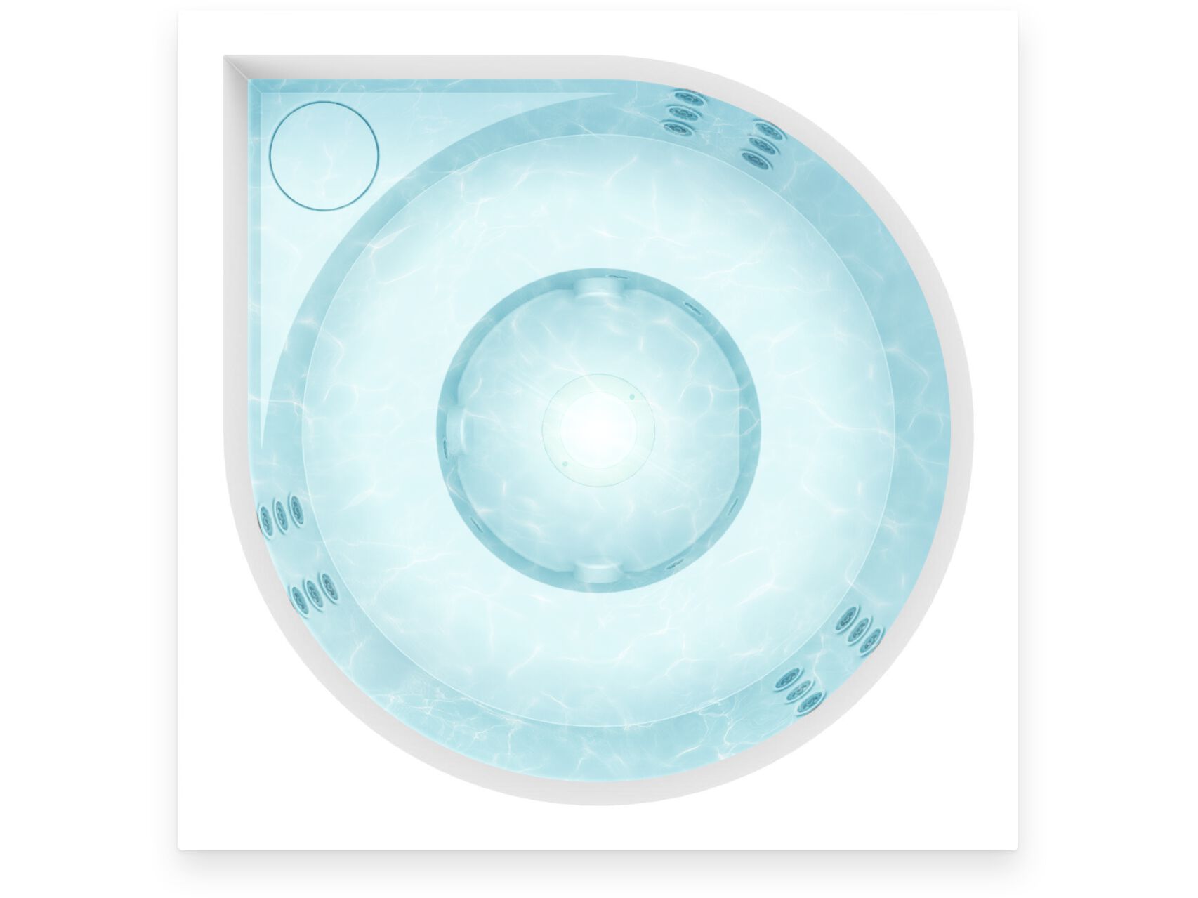 Открытый джакузи акриловые мини-бассейн Drop VUOLLE COMPACT ARCH-00047775