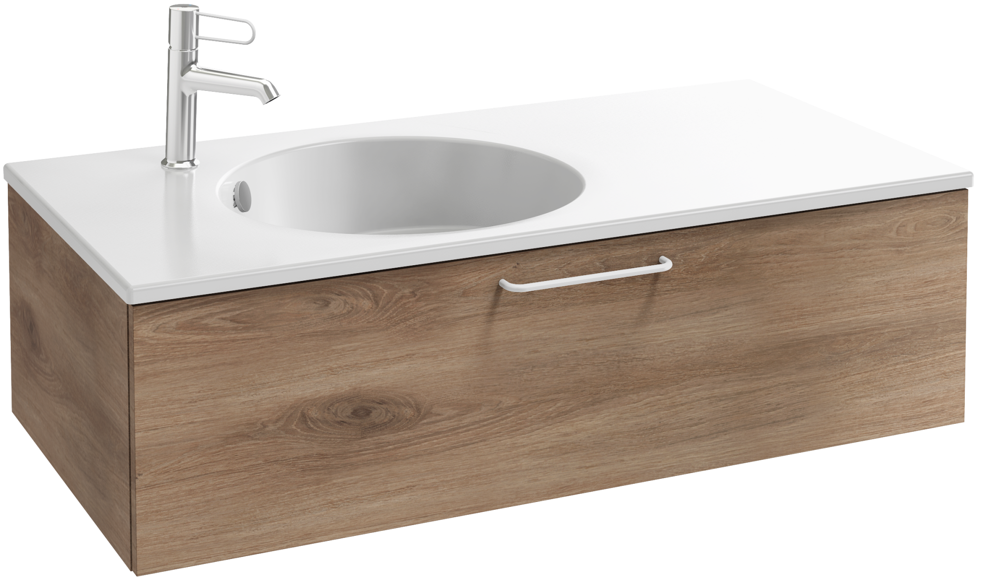 EB2516-R6-NR4 Тумба под столешницу 100 см, 1 ящик, белая ручка JACOB DELAFON ODÉON RIVE GAUCHE ODEON RIVE GAUCHE