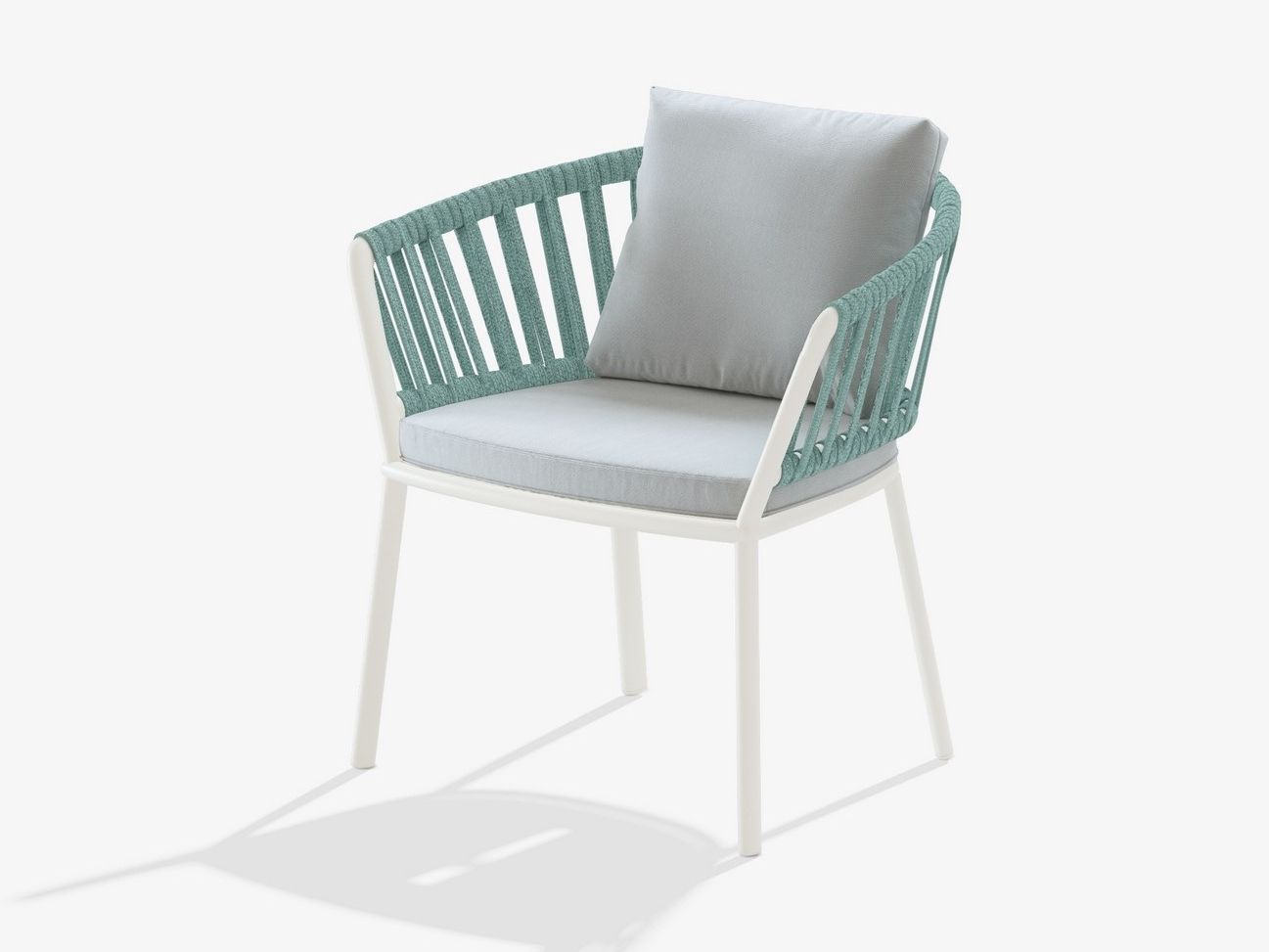 Алюминиевый стул с подлокотниками со встроенной подушкой FAST Ria ARCH-00131232