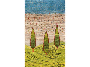 Прямоугольный шерстяной ковер