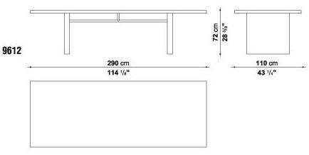 Maxalto Прямоугольный стол из дуба Simposio sun-id-1396510 - Вид №4