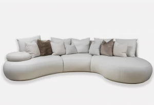 MORADA Изогнутый диван из нубука  Bahia royal sol