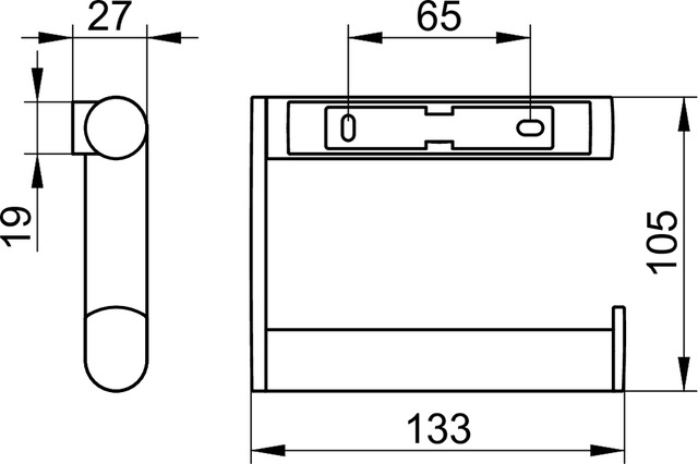 14962070001 Держатель для туалетной бумаги KEUCO Plan - Вид №2