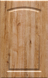 Фасады для кухни Кантри Фрезеровка «Арка сложная» Дуб бонифачо глянец ПЭТ №232