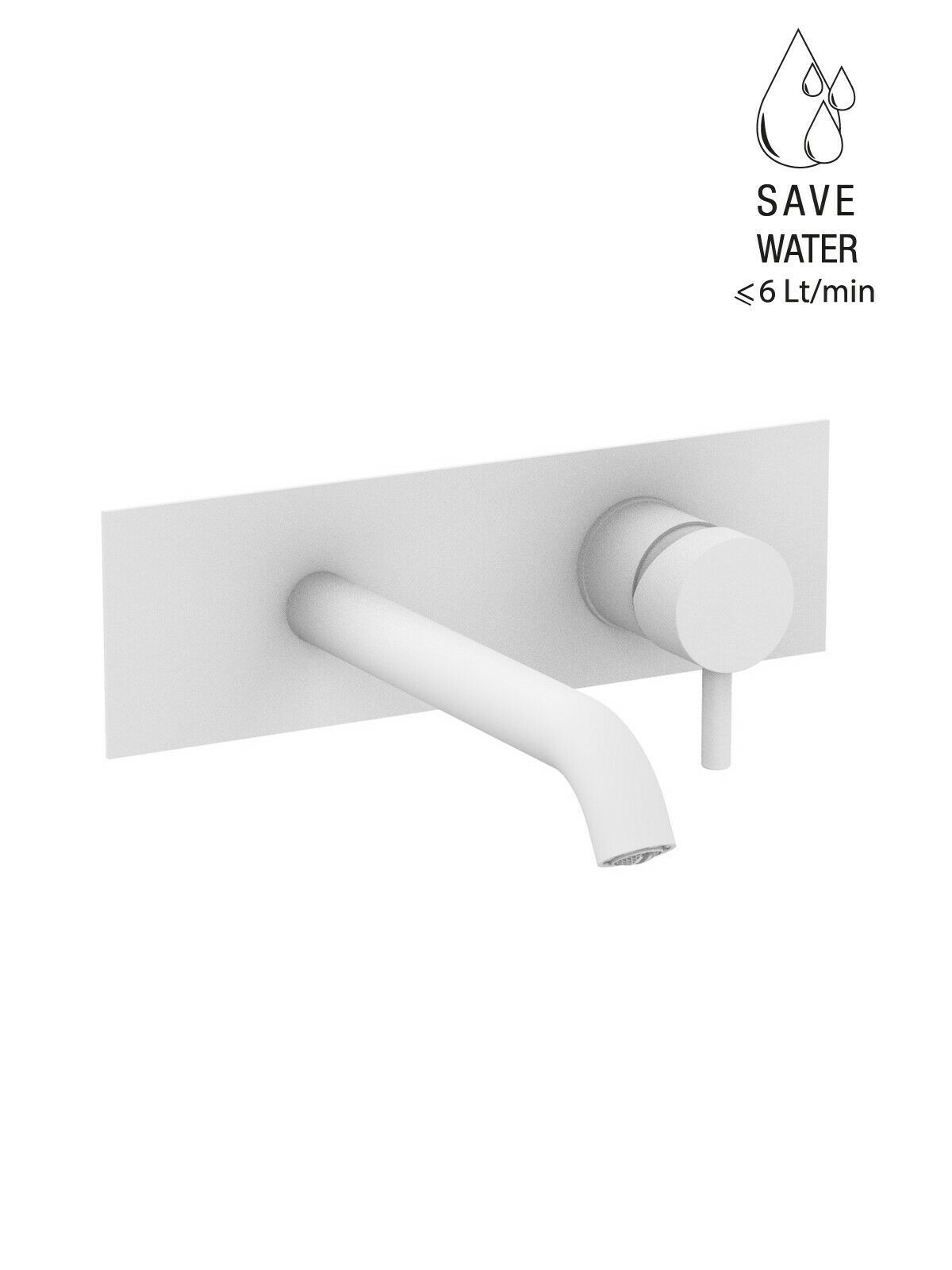 Настенный однорычажный смеситель для раковины с ограничителем расхода Rubinetterie Frattini Pepe XL ARCH-00076573 - Вид №22