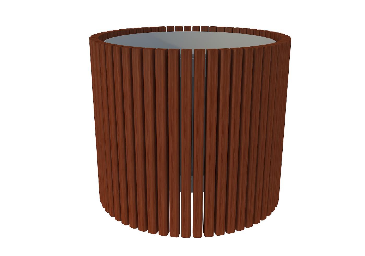 14151 ДАЛЛАС Level 1, цветочница, кашпо с отделкой деревом LAB.Space  - Вид №1