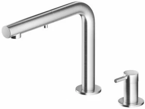 MGS Смеситель для кухни из нержавеющей стали с вытяжным душем Nemo