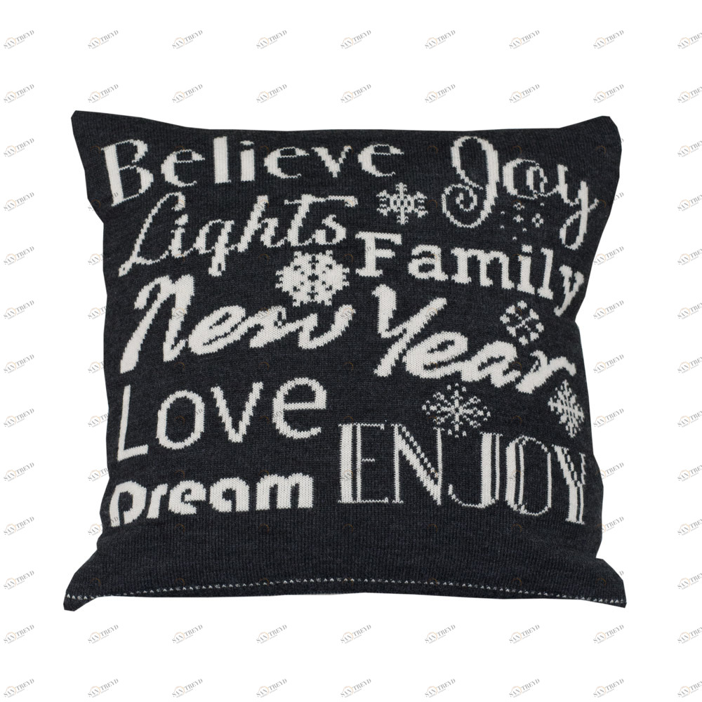 Подушка PROMISE APERO НАДПИСИ, НОВЫЙ ГОД 030113 Черный 
