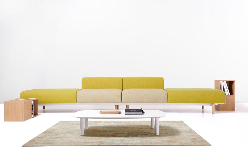 Diemme Скамья со спинкой, обитая тканью Bread sun-id-1391964 - Вид №3