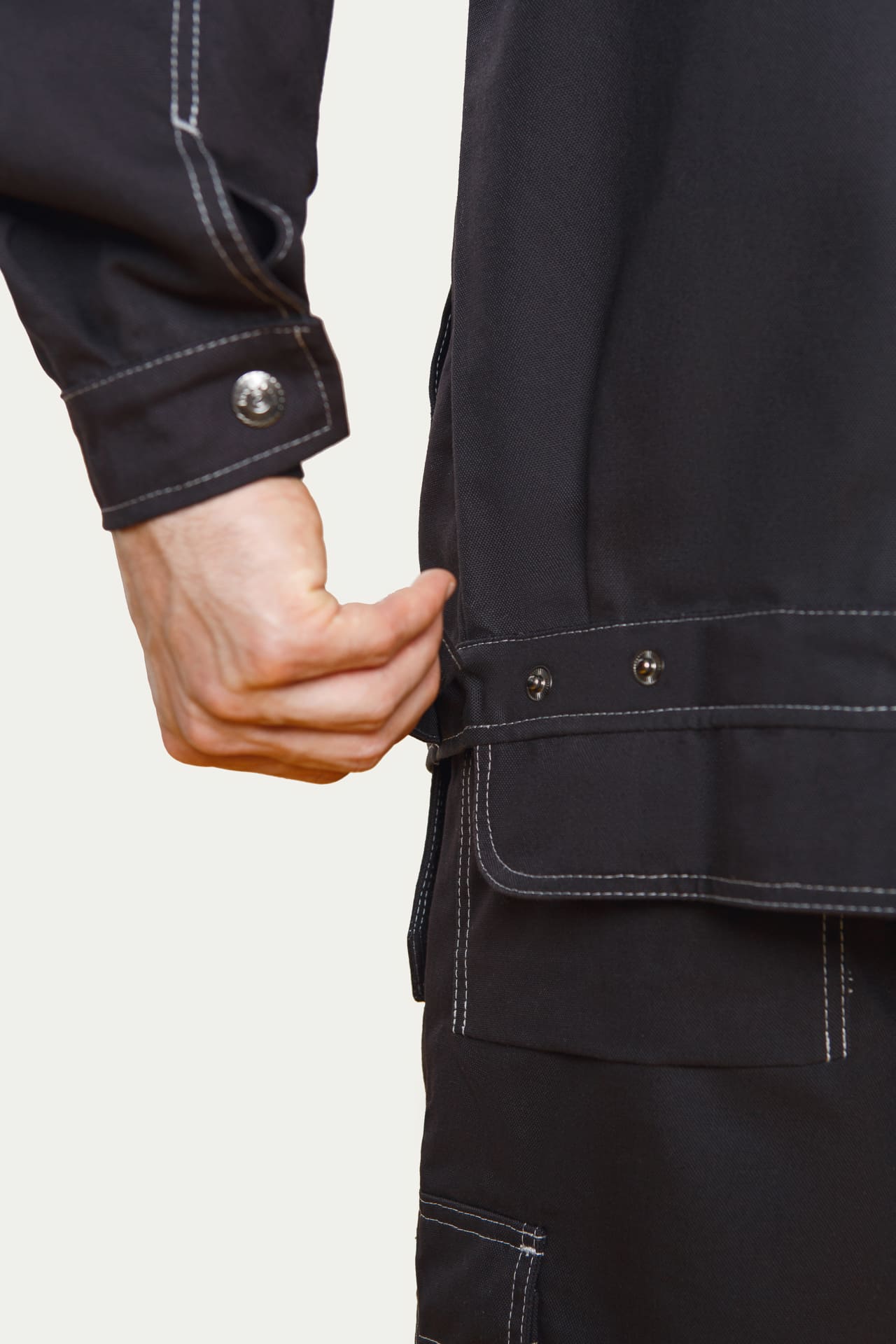 62587 Куртка  черная Union Space  Летняя спецодежда  размер 44-46/158-164  - Вид №8