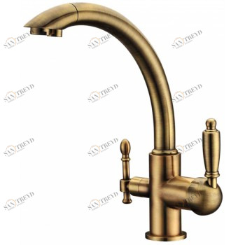 Zorg ZR 314 YF-33 Br Смеситель для кухни Zorg 325х230 мм 