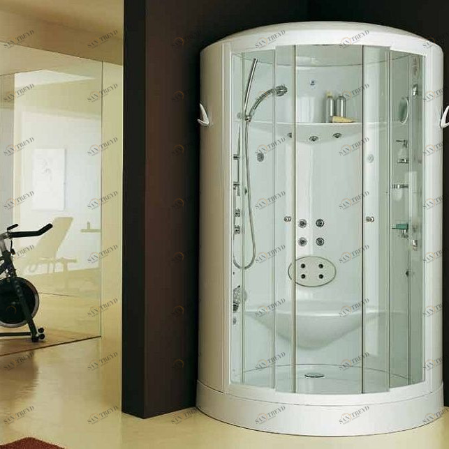 Душевая кабина угловая с гидромассажем и паровой баней Box Wabi Digit Top Karolitalia BLUBLEUBOXWABIDIGITTOP