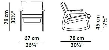 BAXTER Кресло-качалка из кожи sun-id-1363093 - Вид №6