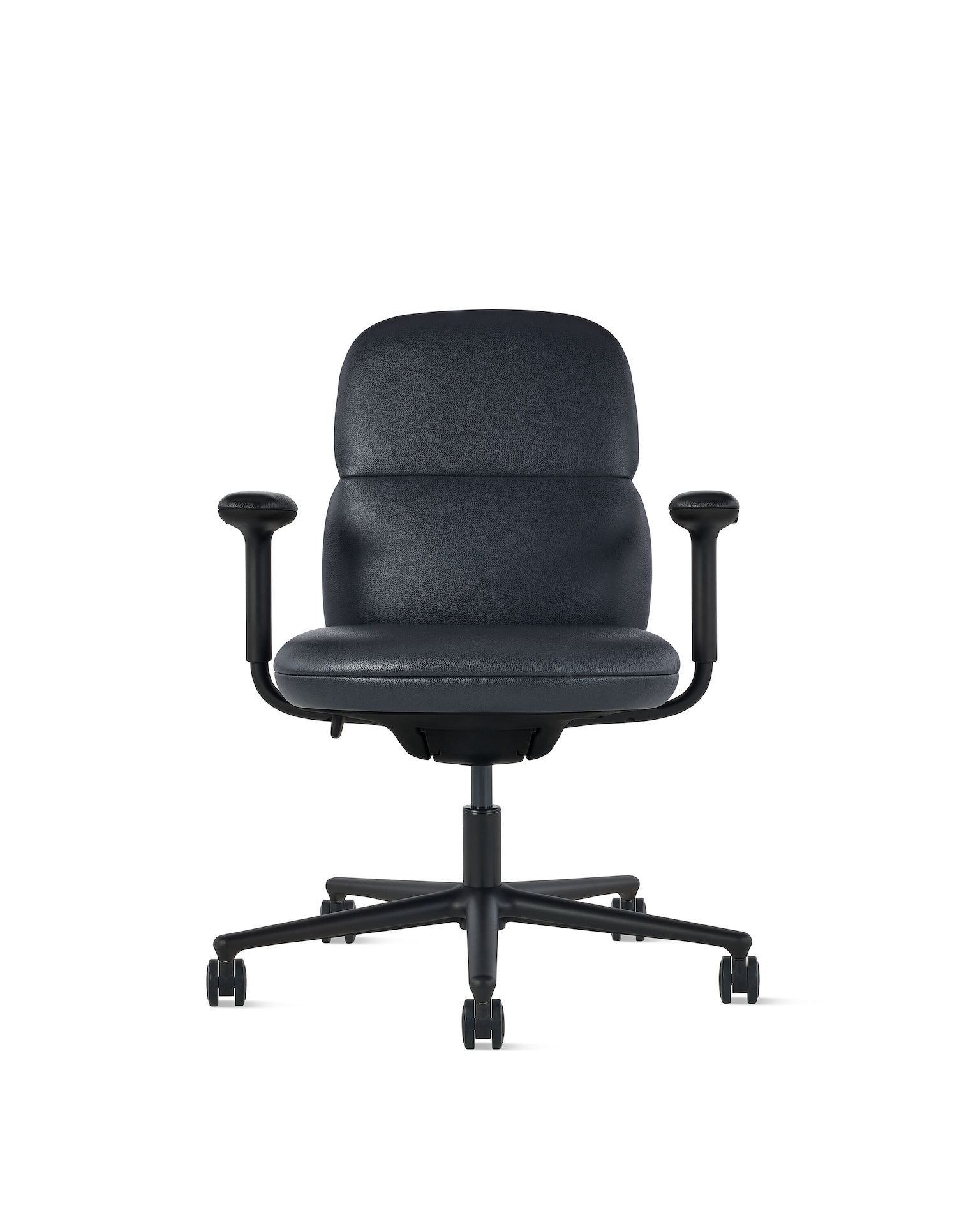 Кожаный поворотный операционный офисный стул с подлокотниками Herman Miller Asari ARCH-00066238 - Вид №2