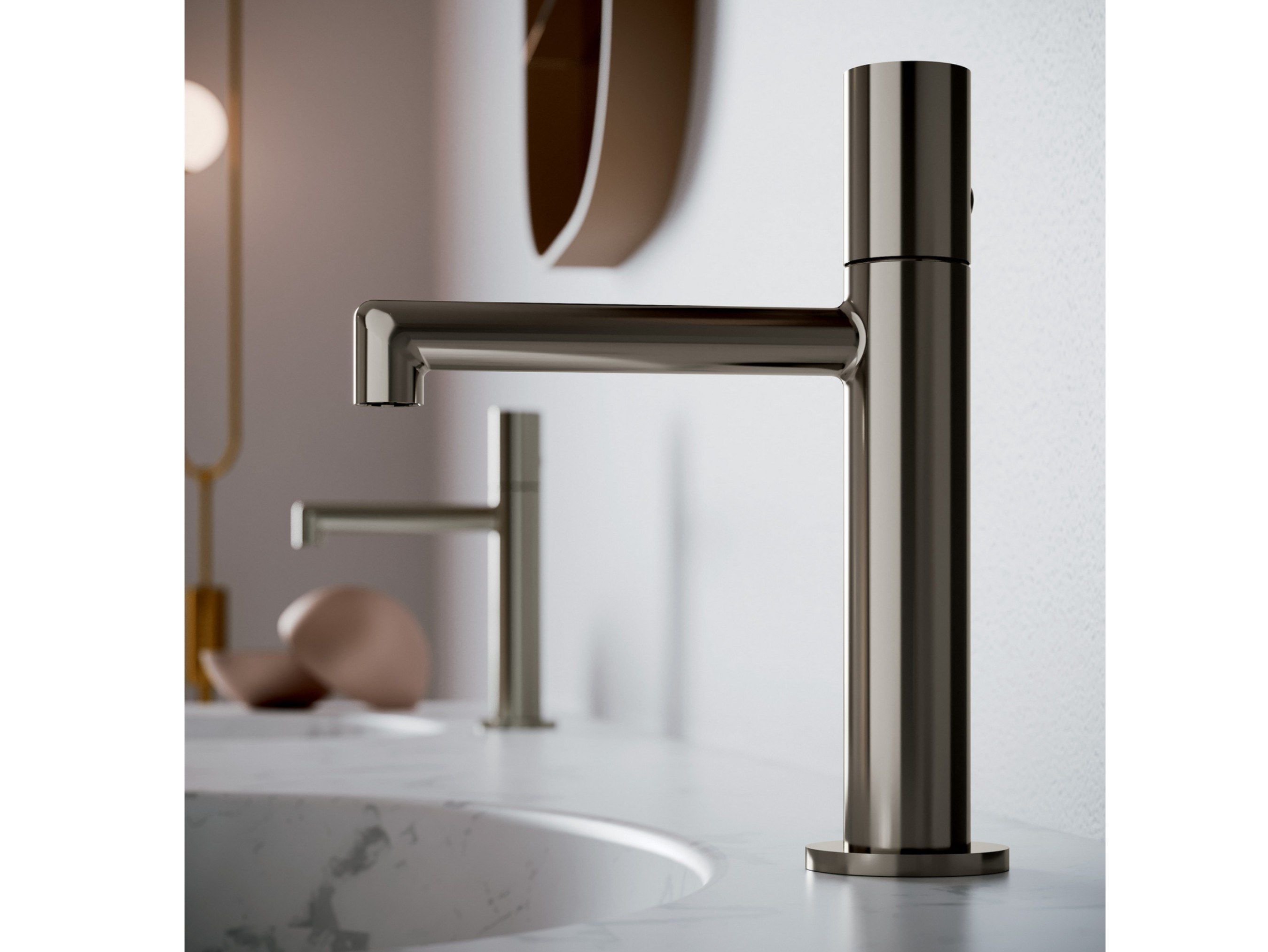 Латунный однорычажный смеситель для раковины Rubinetterie Treemme T30 ARCH-00020930 - Вид №1